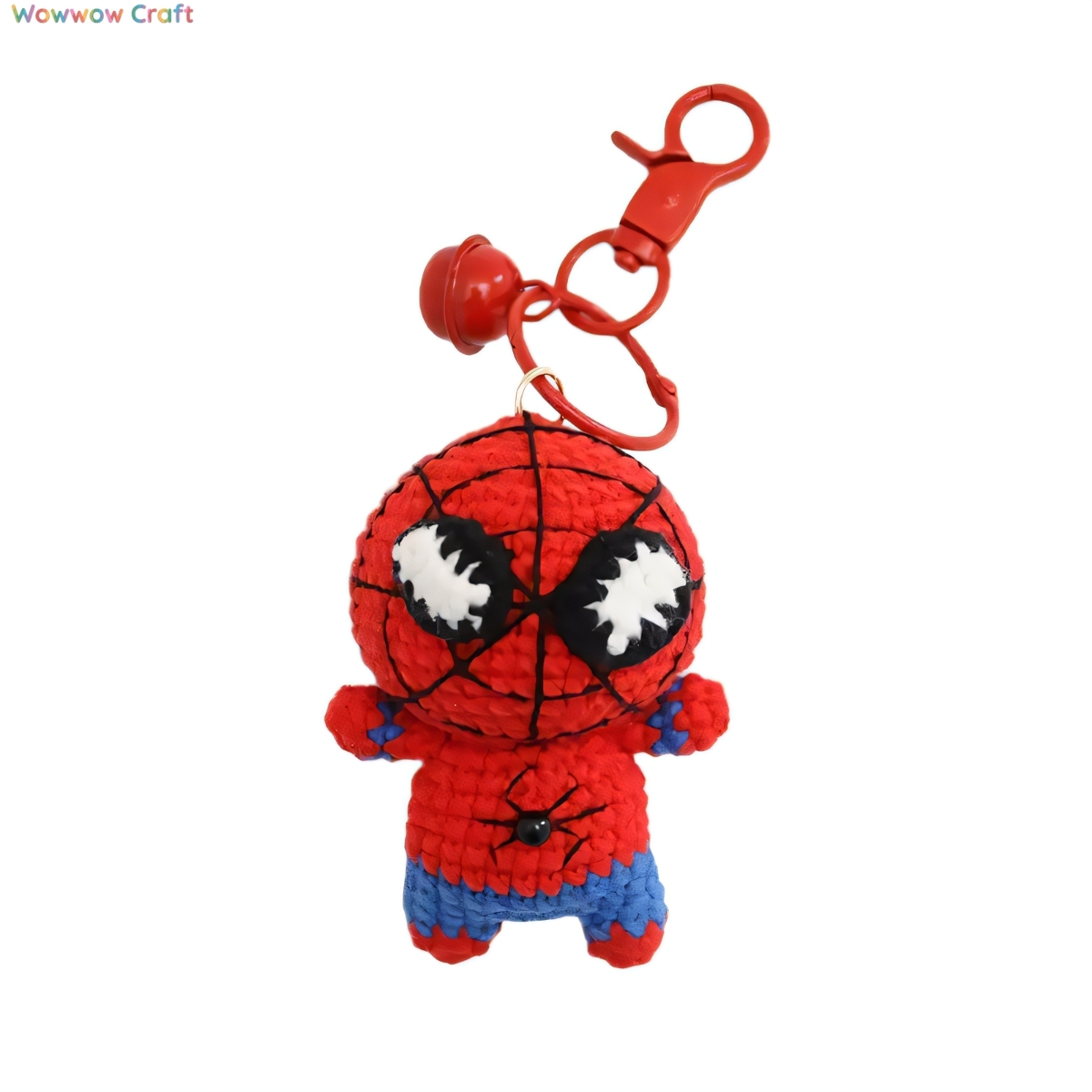 Pendants,Crochet Doll,Cute Handmade Crocheted Spiderman Doll - Hand-Crochet Doll